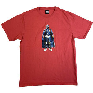 Stussy Lucha Shirt T-Shirt Mens Size Medium M Lucha Libre EUC